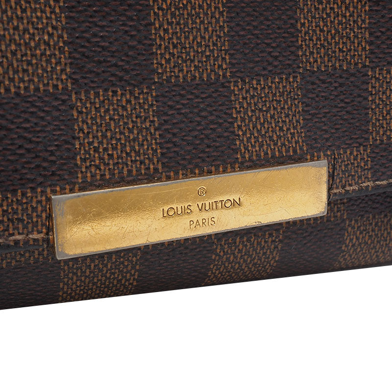 Louis Vuitton N41276 Damier Ebene Favorite PM Crossbody Bag