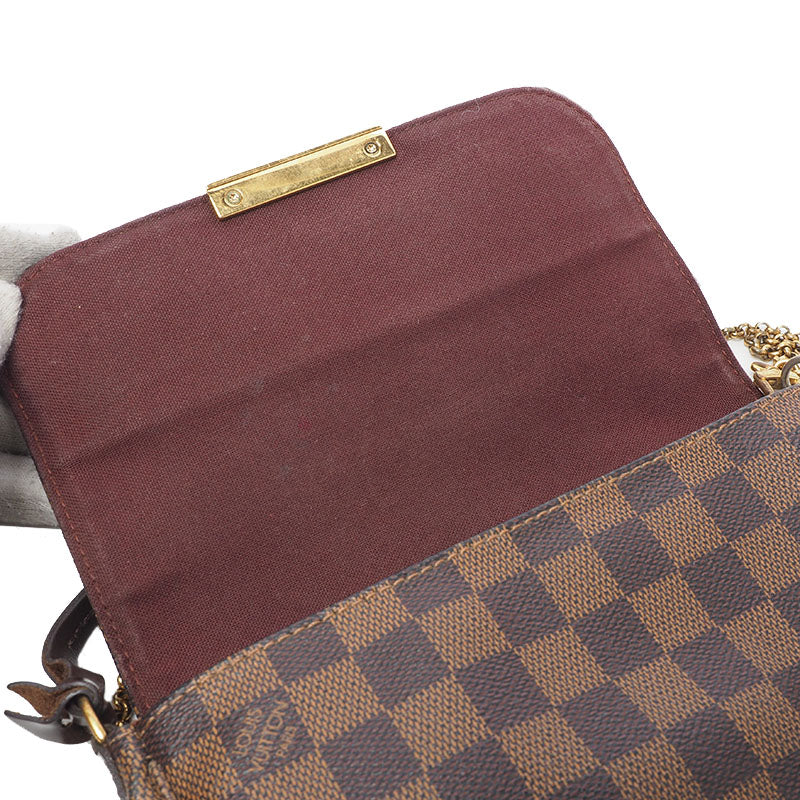 Louis Vuitton N41276 Damier Ebene Favorite PM Crossbody Bag