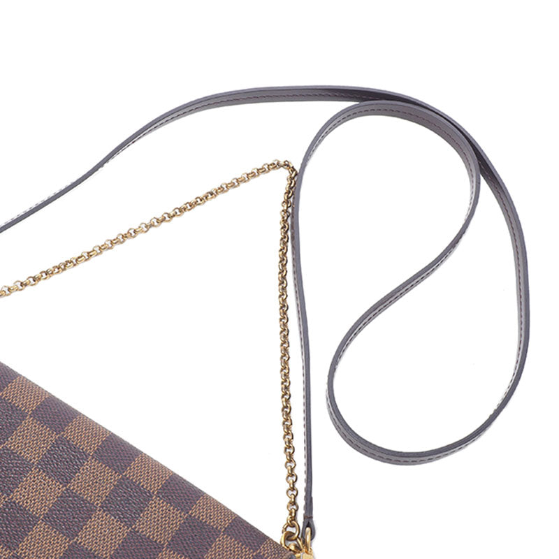 Louis Vuitton N41276 Damier Ebene Favorite PM Crossbody Bag