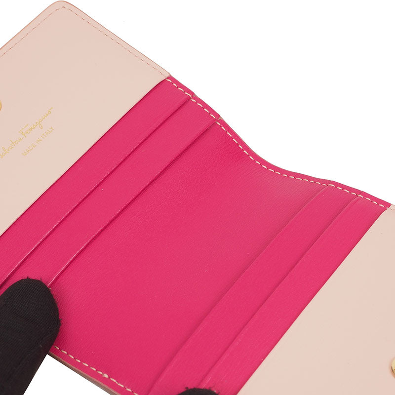 Ferragamo 22-C847 Gancini Compact 9CC Card Holder