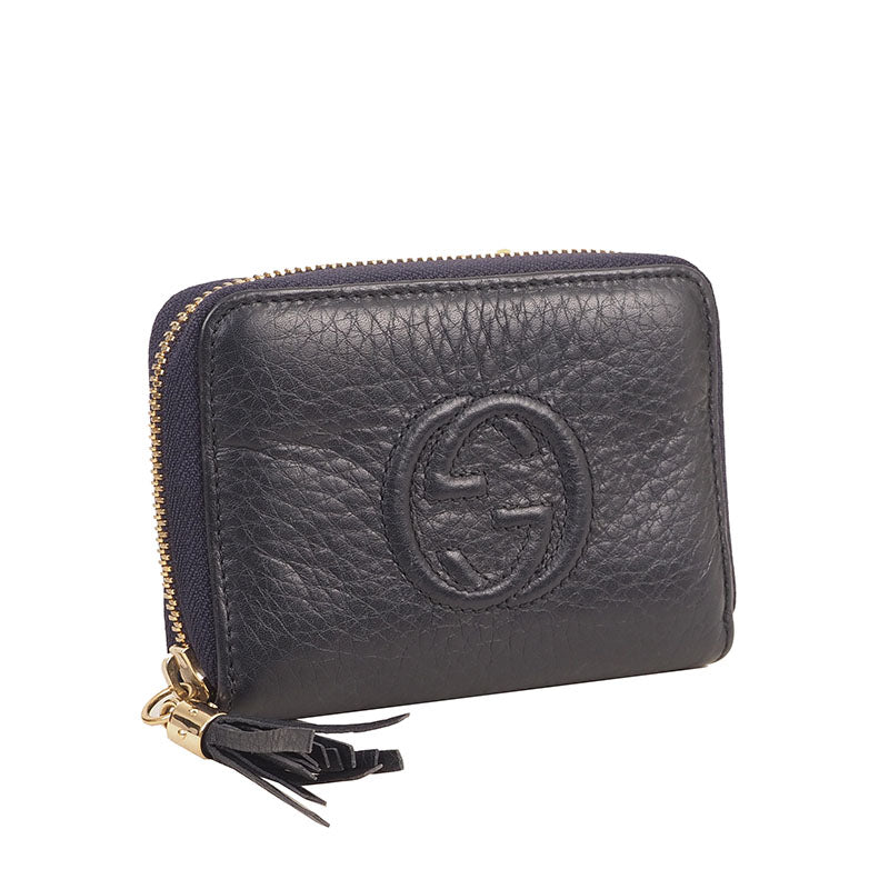 Gucci 351484 Interlocking Tassel Coin Wallet