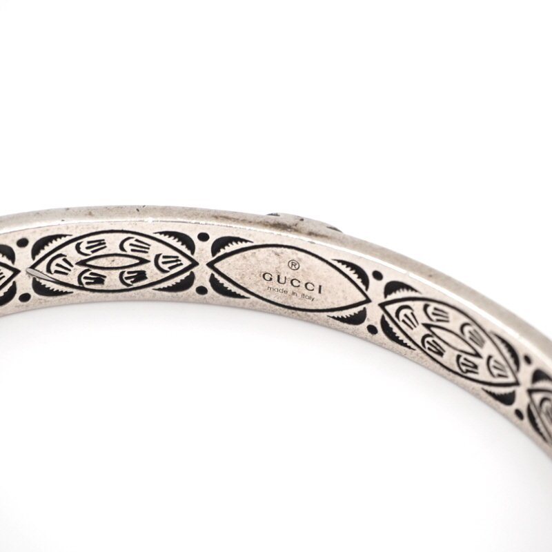 Gucci 645570 Turquoise Interlocking Bangle Bracelet