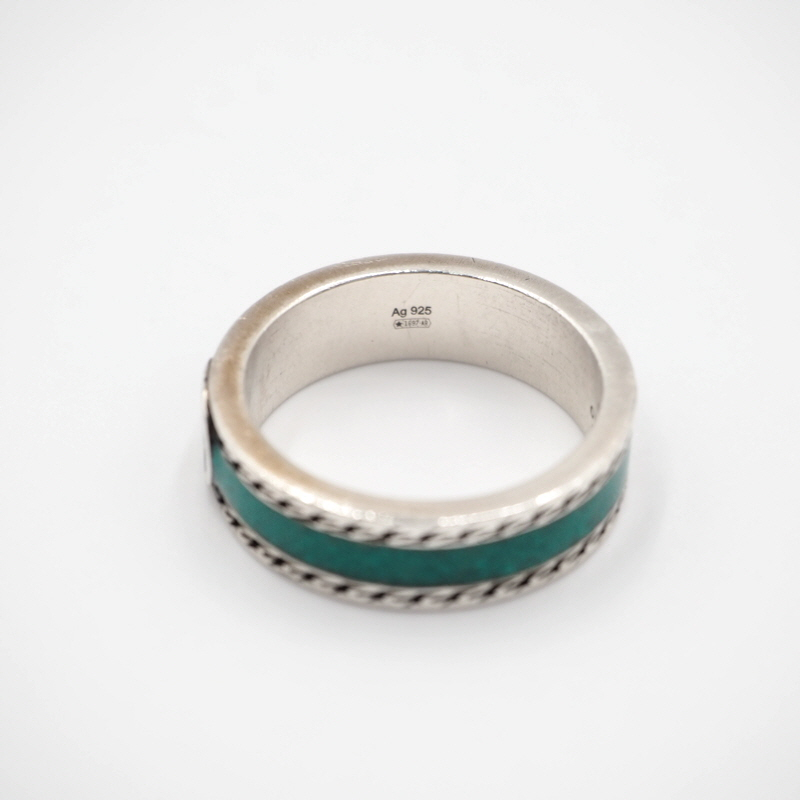Gucci 645573 Silver Interlocking Ring