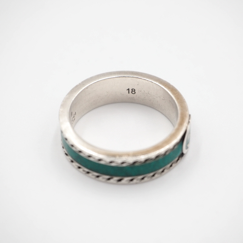 Gucci 645573 Silver Interlocking Ring