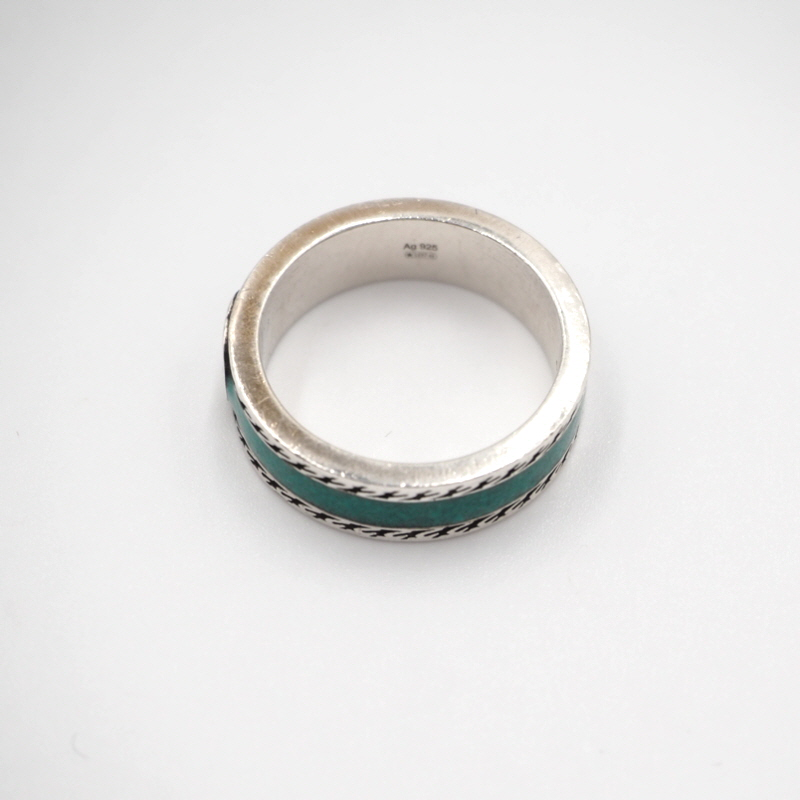 Gucci 645573 Silver Interlocking Ring
