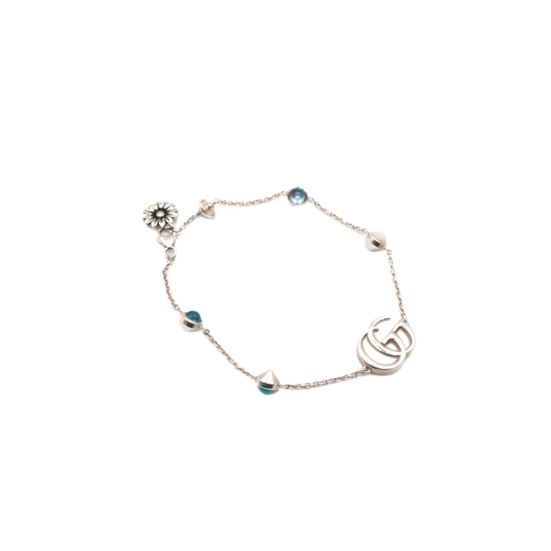 Gucci 527393 Silver Double G Bracelet