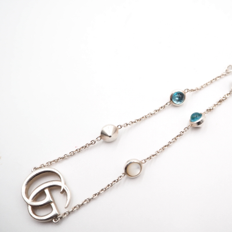 Gucci 527393 Silver Double G Bracelet