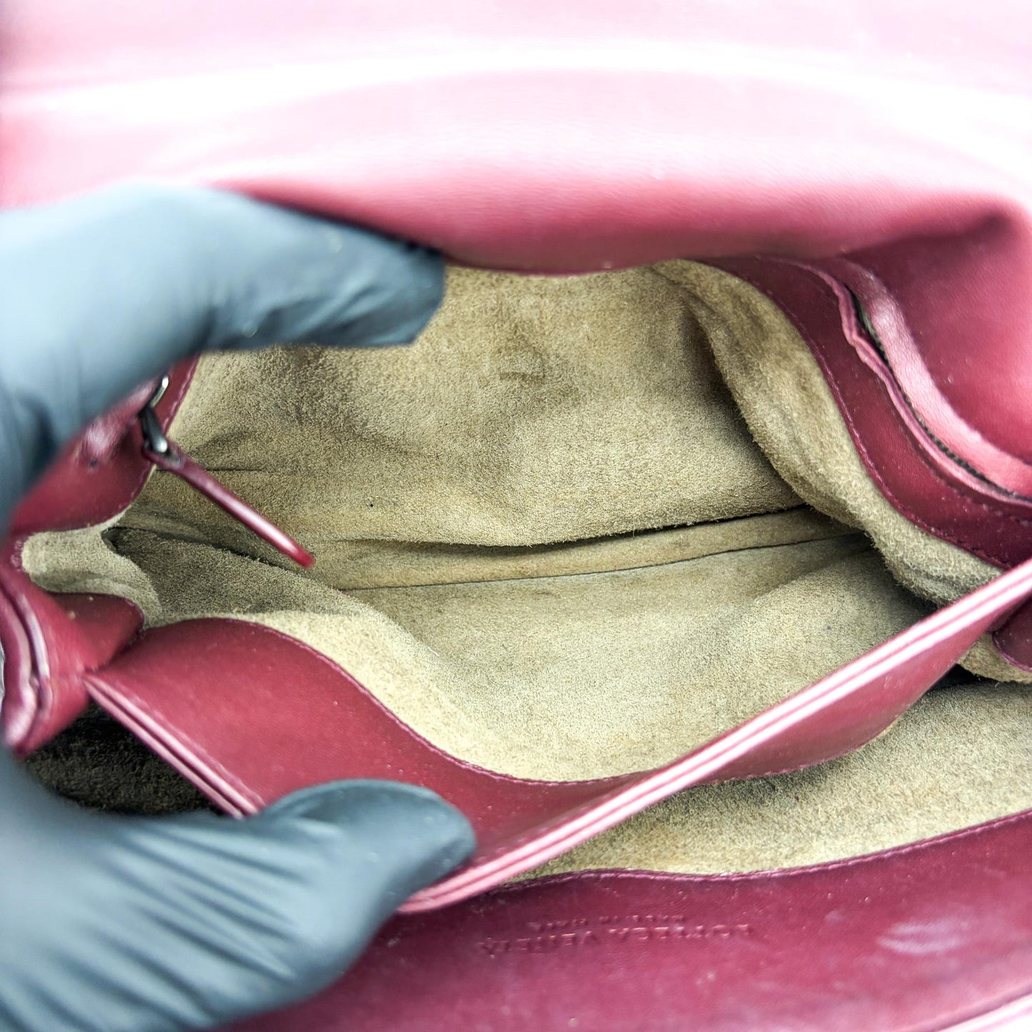 Bottega Veneta Intrecciato Medium Olympia Bag Burgundy