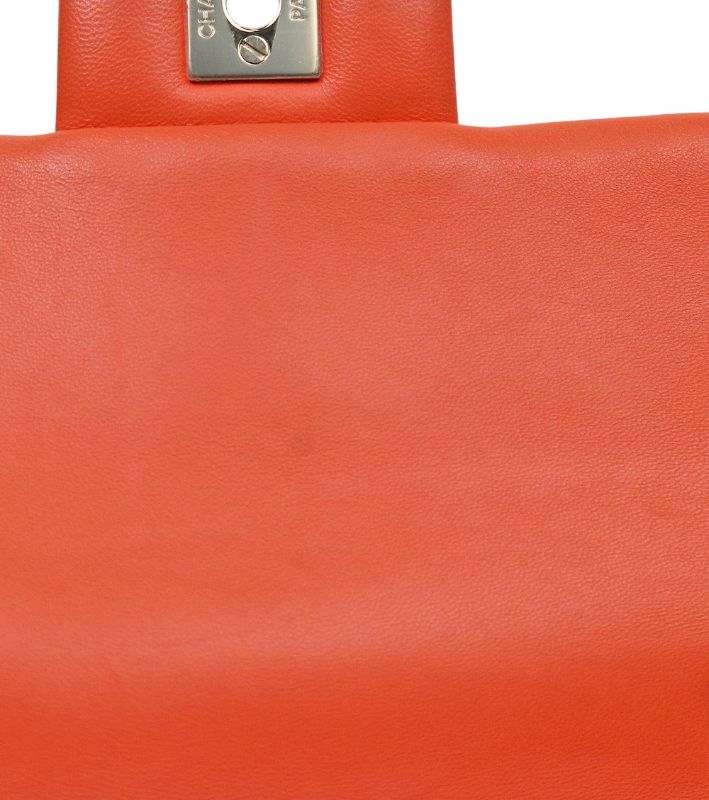 Chanel Orange Lambskin New Mini