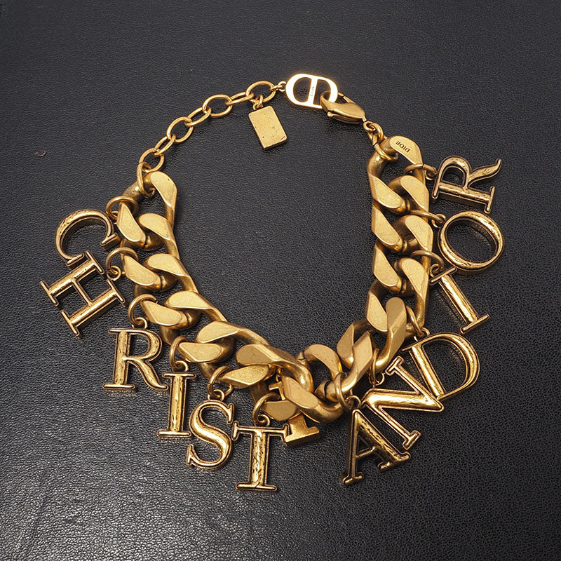 Dior D907 Gold Chain Bracelet
