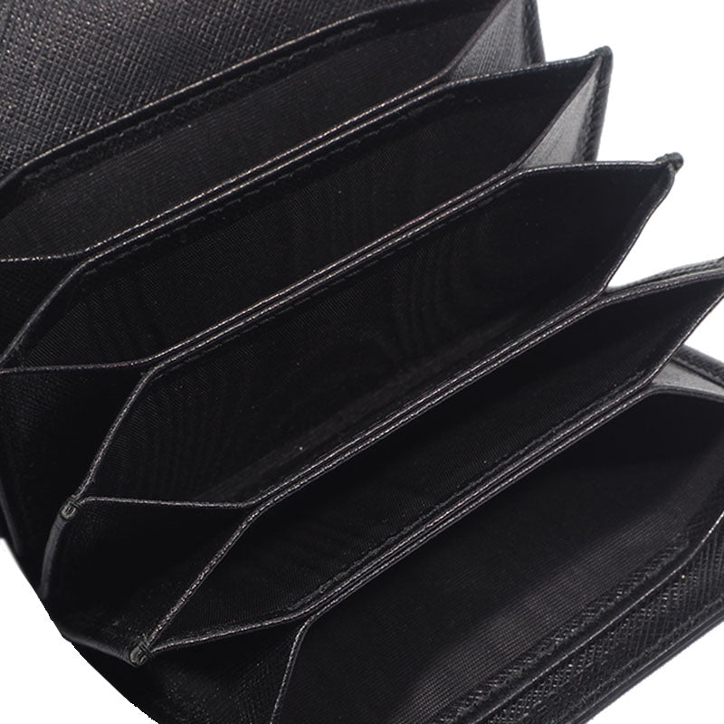 Ferragamo 22 B856 Gancini Saffiano Accordion Card Holder