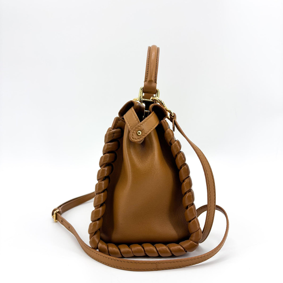 Fendi Peekaboo Whipstitch Leather Bag