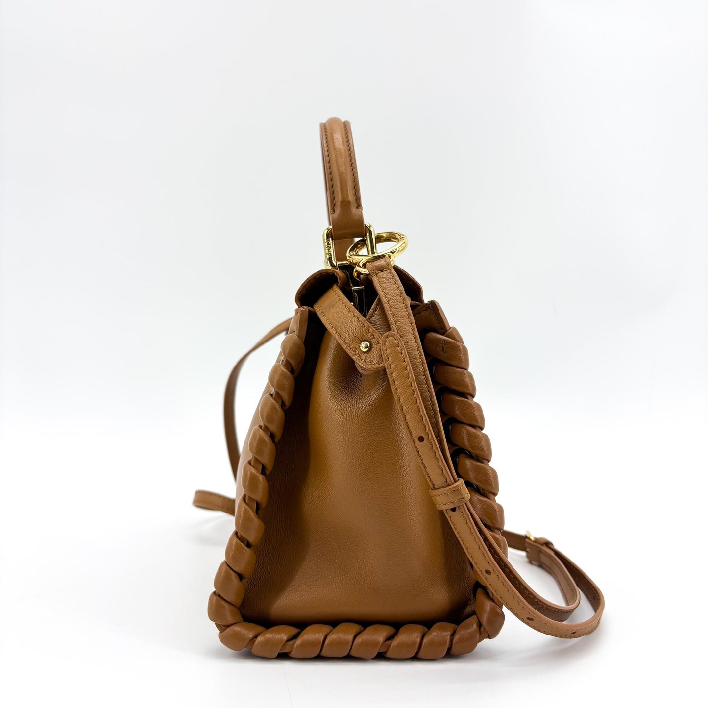 Fendi Peekaboo Whipstitch Leather Bag