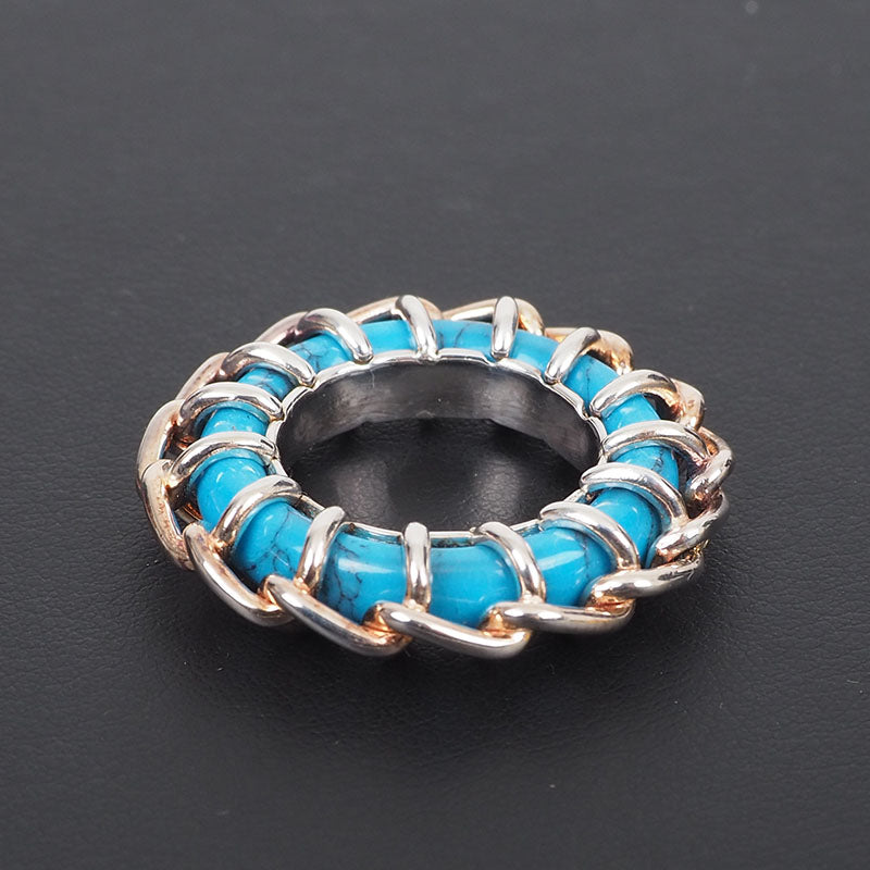 Bottega Veneta 688746 Silver Chain Ring