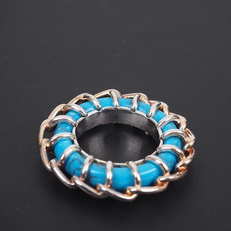 Bottega Veneta 688746 Silver Chain Ring