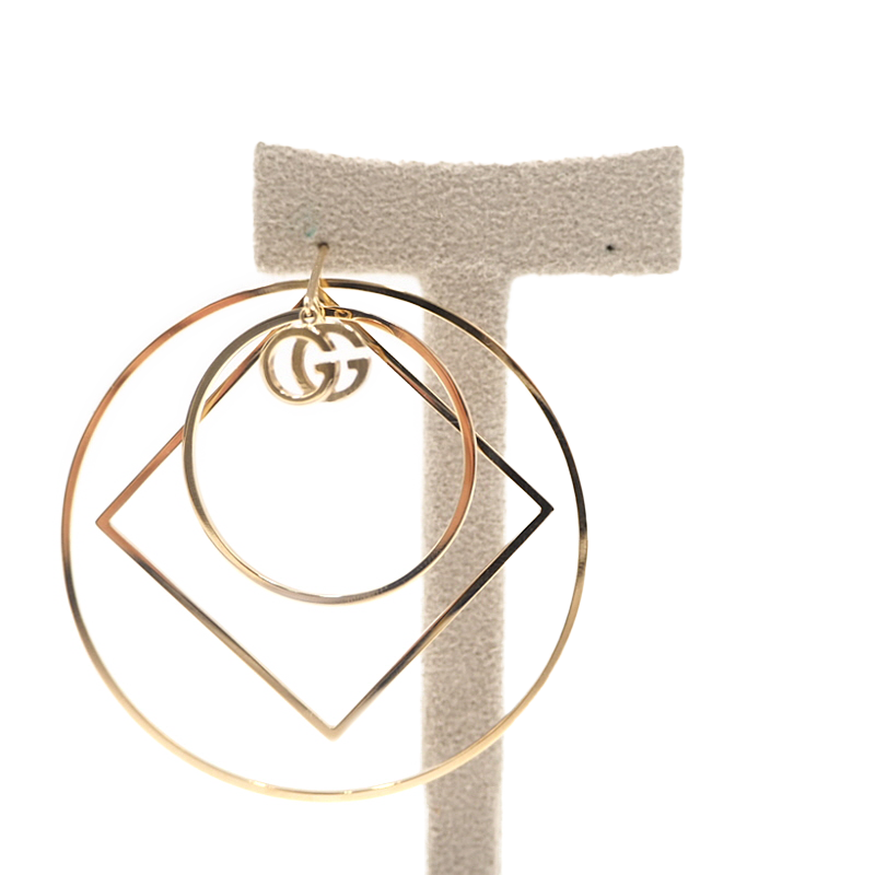 Gucci YBD619693001 Yellow Gold Running Single Earrings