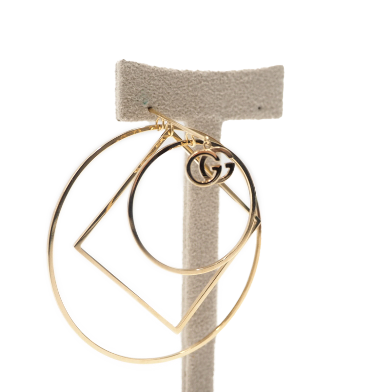 Gucci YBD619693001 Yellow Gold Running Single Earrings