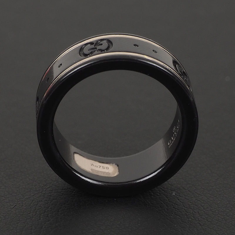 Gucci 225985 White Gold Icon Thin Ring