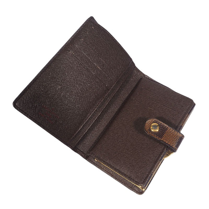 Louis Vuitton N61674 Damier Ebene French Purse Medium Wallet