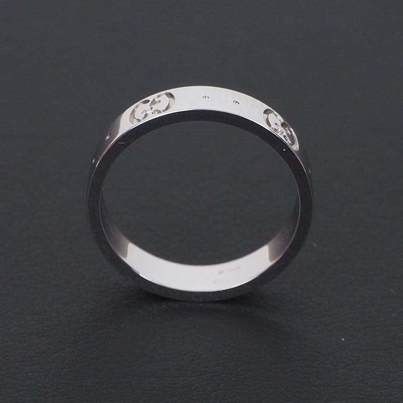 Gucci 660070 White Gold Icon Skinny Ring