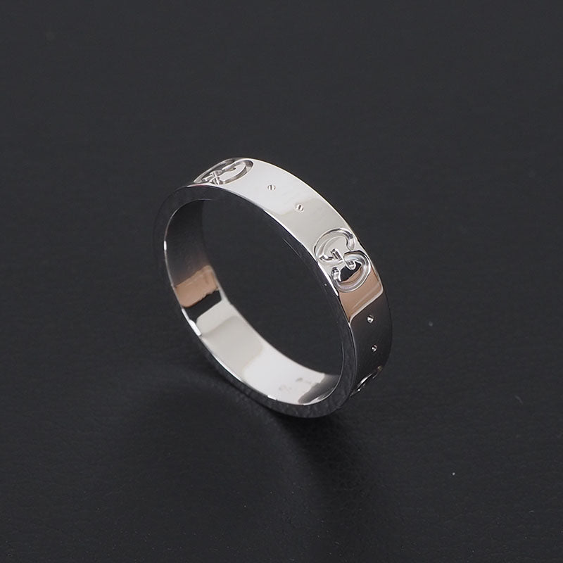Gucci 660070 White Gold Icon Skinny Ring