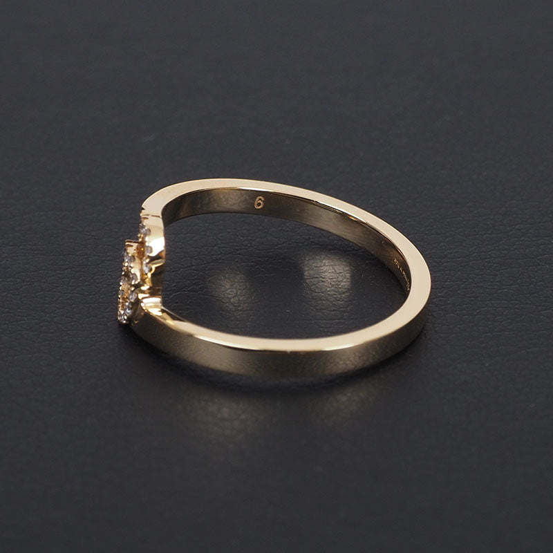 Gucci 457127 Yellow Gold Running Diamond Ring
