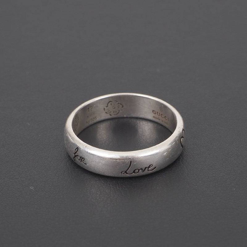 Gucci 455247 Silver Love Ring