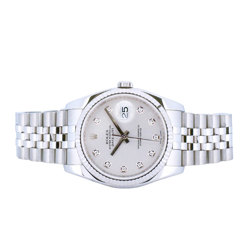Rolex 116234 Dayjust Diamond Watch