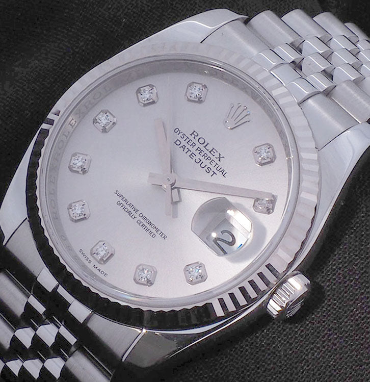 Rolex 116234 Dayjust Diamond Watch