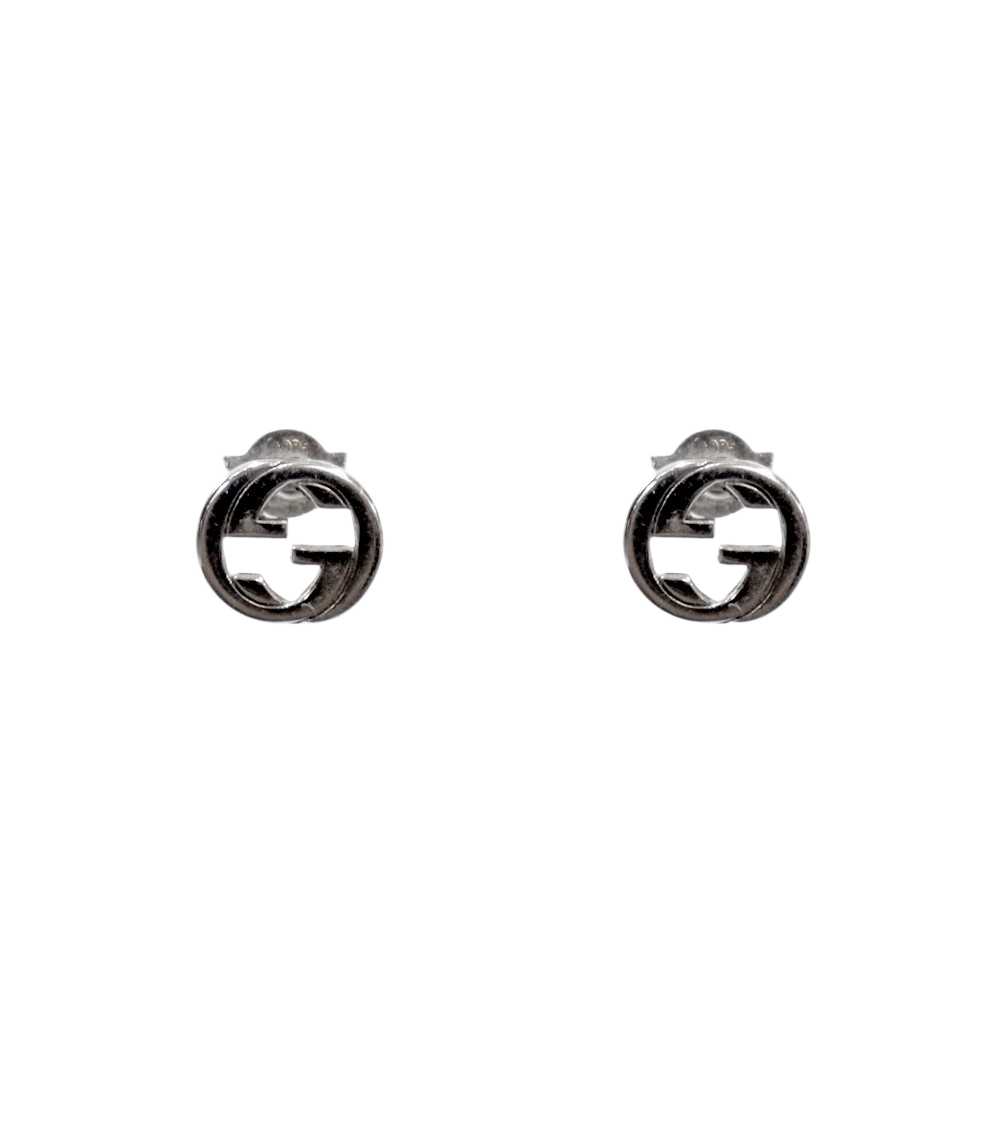 Gucci Interlocking G Silver Earrings