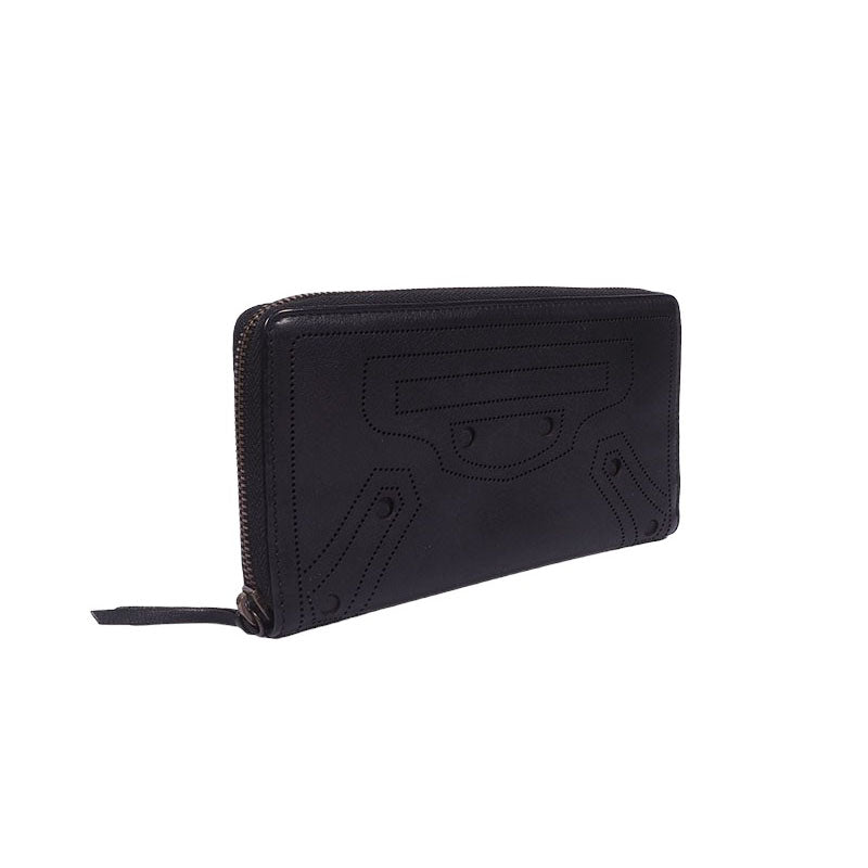 Balenciaga 443521 Out-Punched Continental ZIP Long Wallet