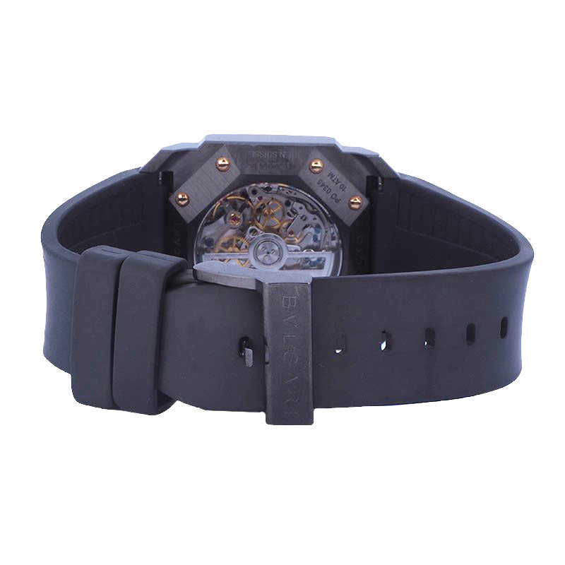 Bulgari Rose Gold Octo Ultranero Belluccissimo Chronograph Watch