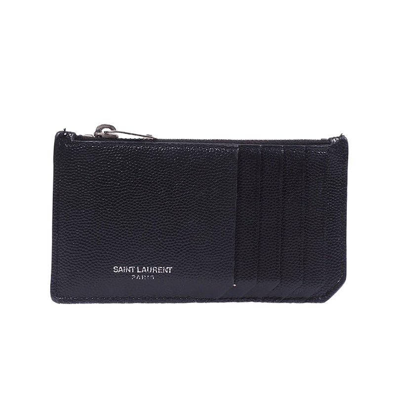 Saint Laurent 458589 Fragrance Zipper Card Wallet