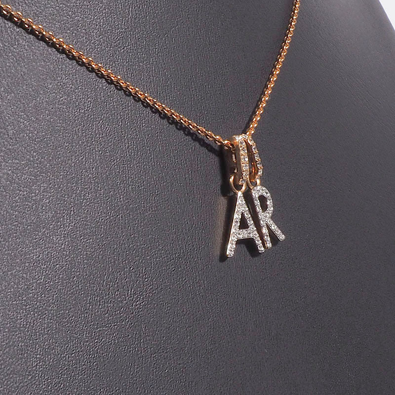 Swarovski Initial Chain Necklace