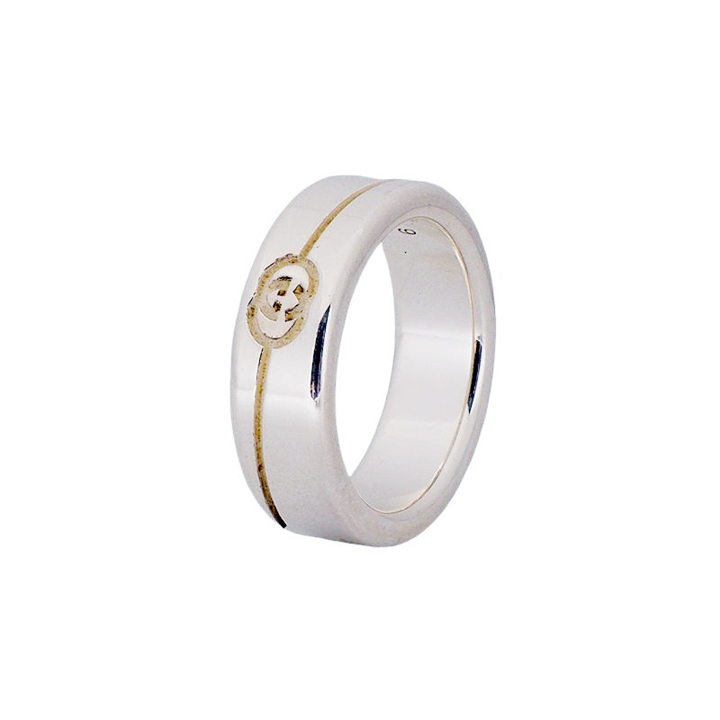 Gucci 774052 Silver Diagonal Ring
