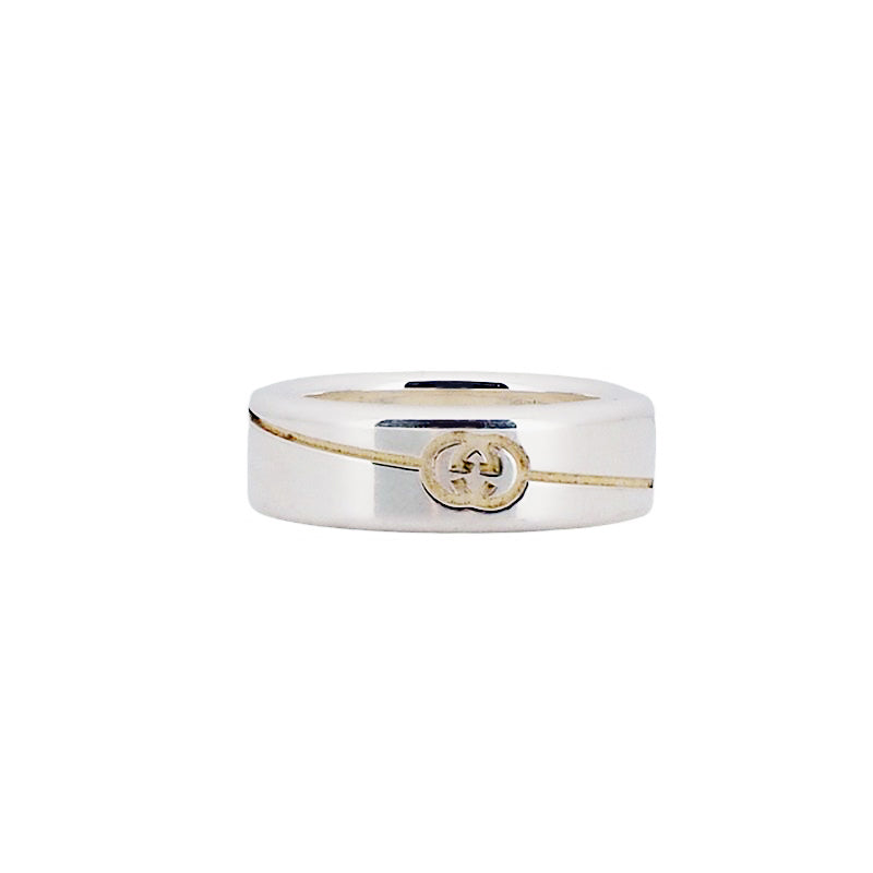 Gucci 774052 Silver Diagonal Ring