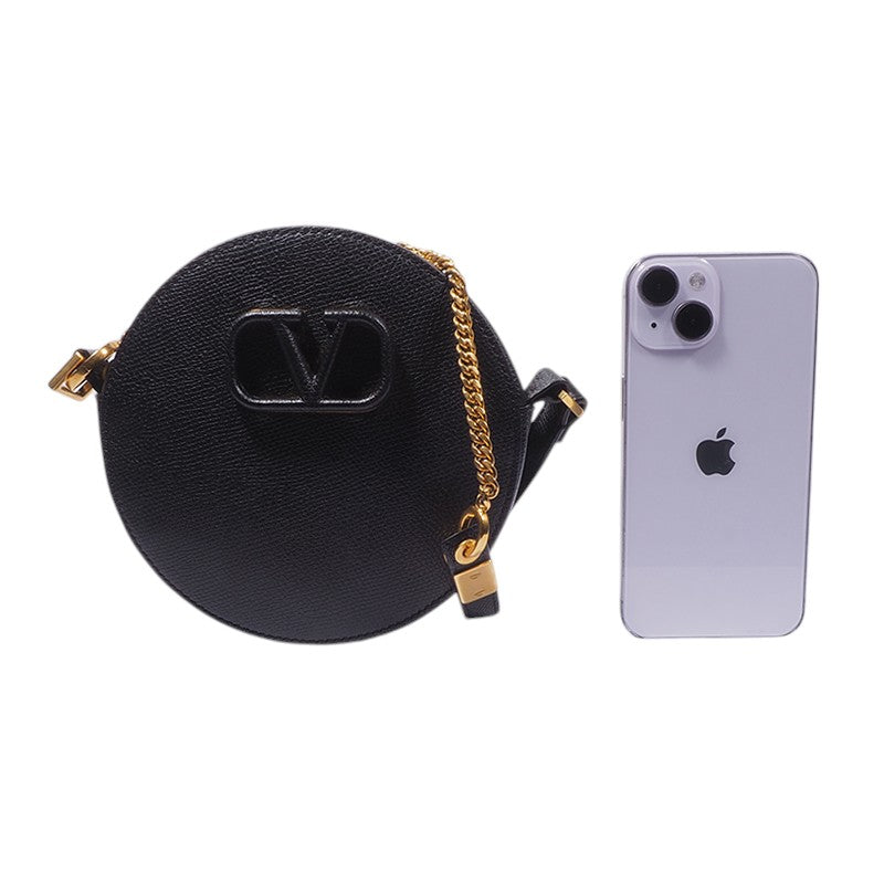 Valentino UW2P0U18 V-logo Round Mini Crossbody Bag