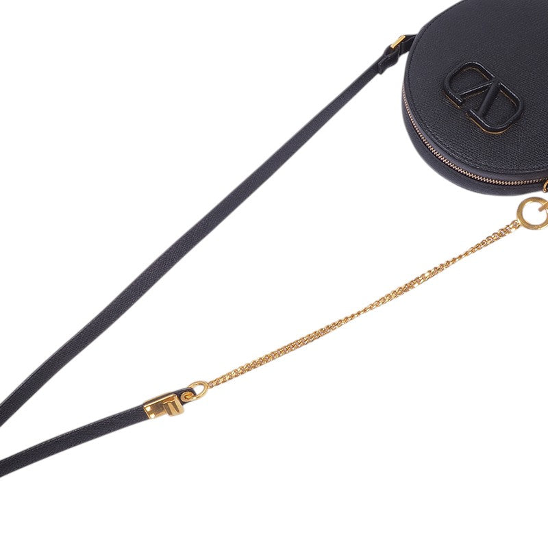 Valentino UW2P0U18 V-logo Round Mini Crossbody Bag