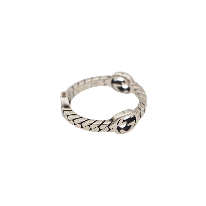 Gucci 661523 Silver Interlocking Ring