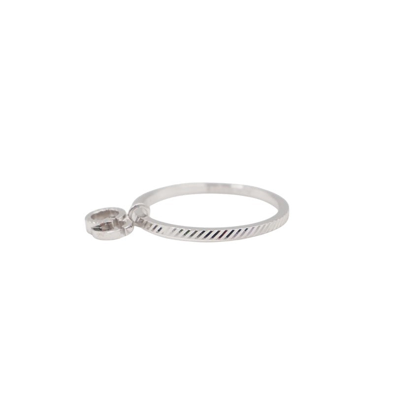 Gucci 648599 White Gold Running Ring