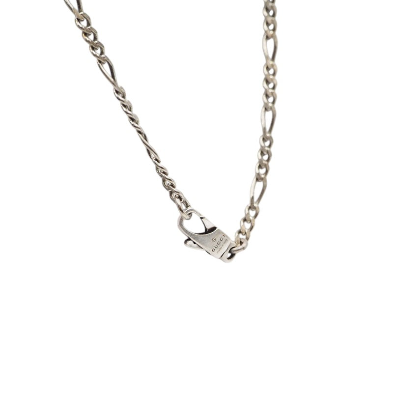 Gucci 728265 Silver Interlocking Bee Necklace