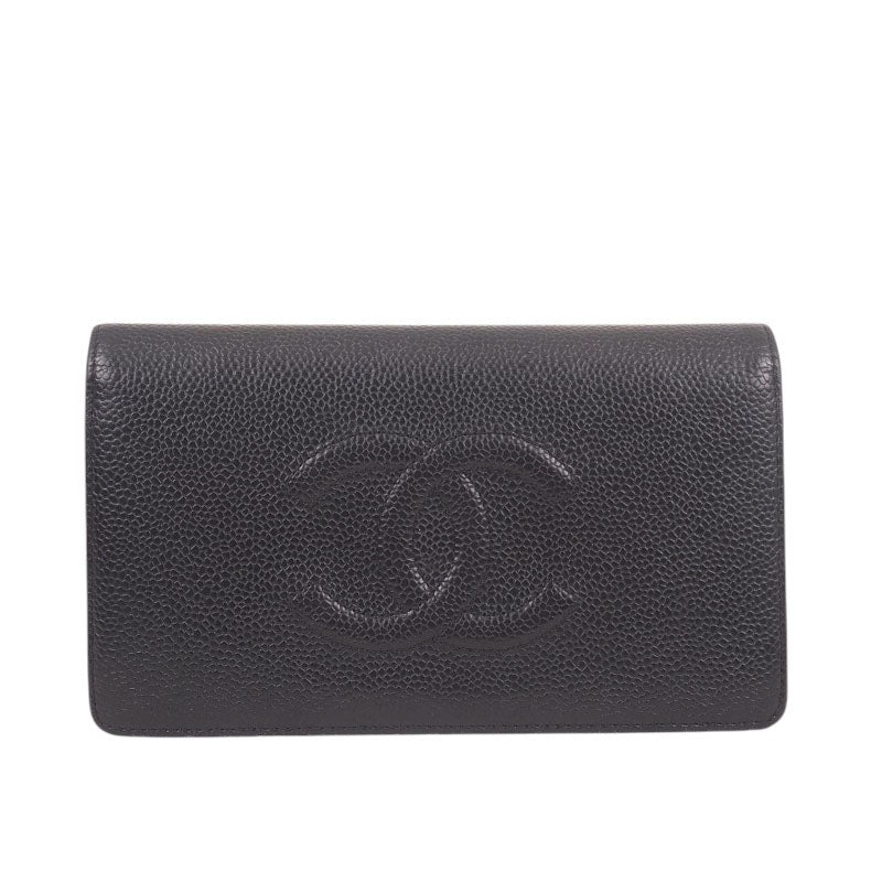 Chanel A48651 Caviar Timeless Long Wallet
