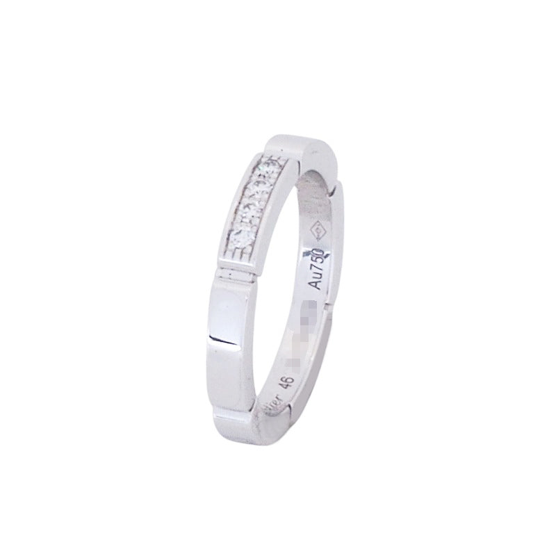 Cartier B4080400 White Gold Maillon Panthère Diamond Ring