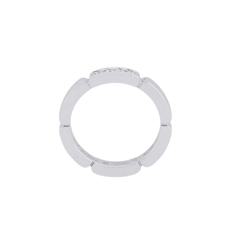 Cartier B4080400 White Gold Maillon Panthère Diamond Ring