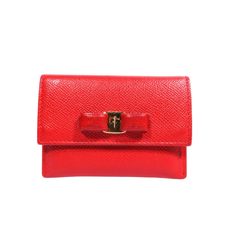 Ferragamo 22 D155 Vara Bow Card Wallet
