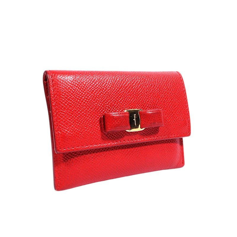 Ferragamo 22 D155 Vara Bow Card Wallet