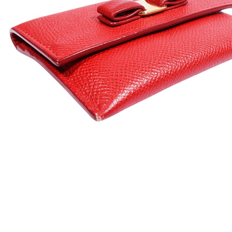 Ferragamo 22 D155 Vara Bow Card Wallet