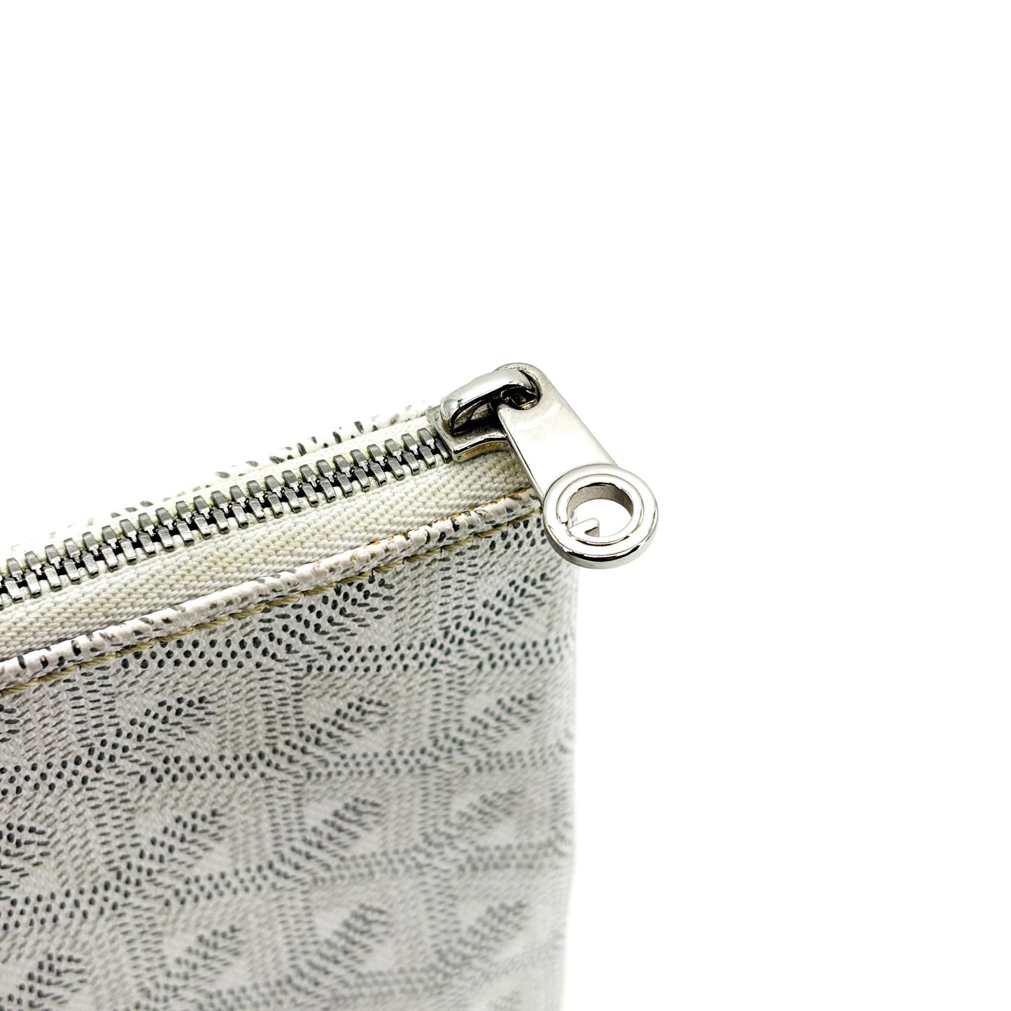 Goyard Senna Clutch GM White