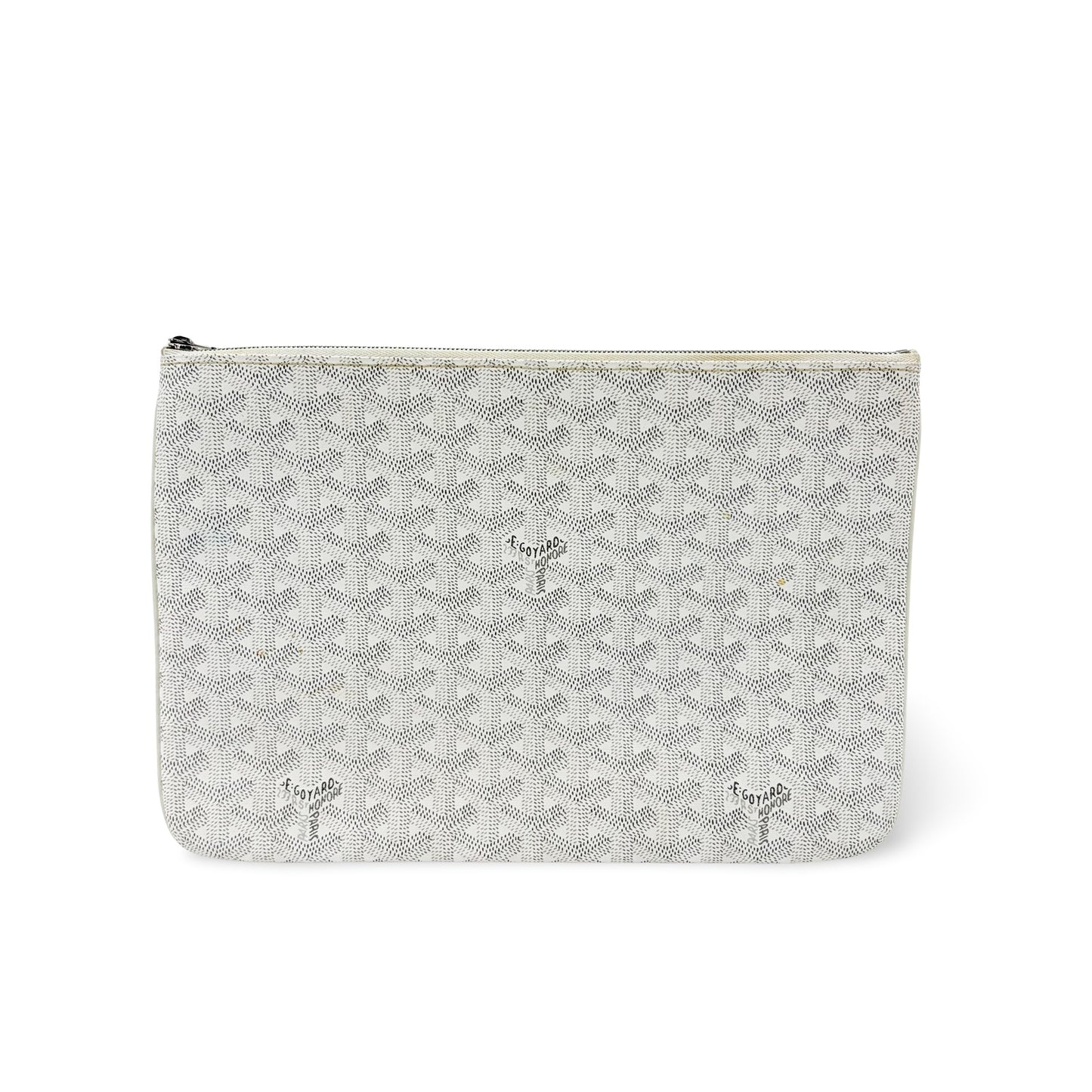 Goyard Senna Clutch GM White