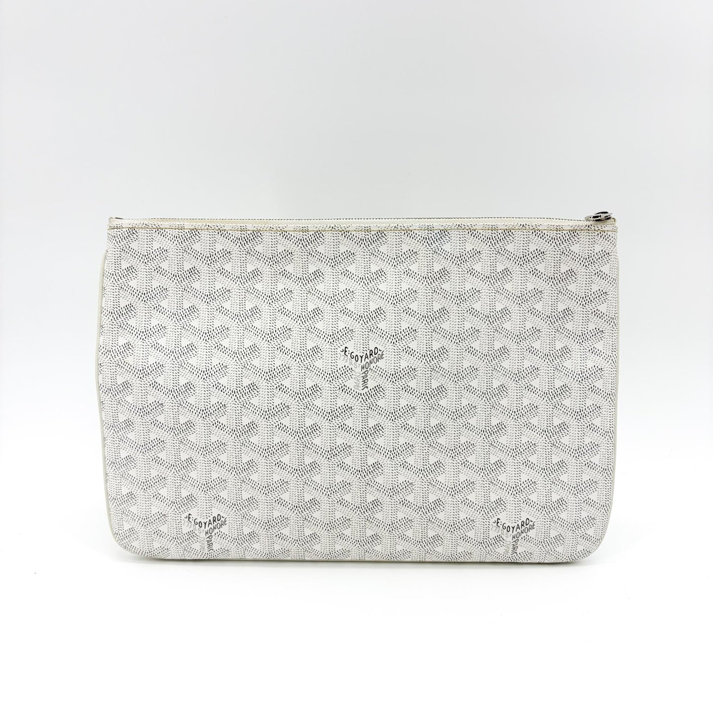 Goyard Senna Clutch GM White